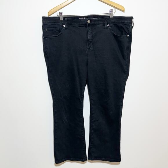 Torrid Crop Sky High Boot Super Soft Jeans Plus Size 20 - Picture 1 of 3